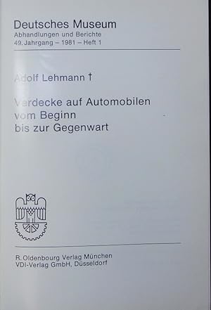 Bild des Verkufers fr Abhandlungen und Berichte. zum Verkauf von Antiquariat Bookfarm