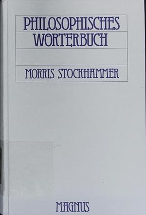 Imagen del vendedor de Philosophisches Wrterbuch. a la venta por Antiquariat Bookfarm