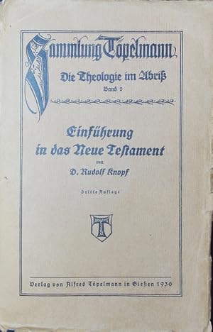 Seller image for Einfhrung in das Neue Testament. Geschichte und Religion des Urchristentums. Bibelkunde des Neuen Testaments. for sale by Antiquariat Bookfarm