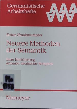Seller image for Neuere Methoden der Semantik. for sale by Antiquariat Bookfarm