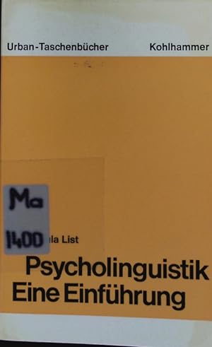 Seller image for Psycholinguistik. Eine Einfhrung. for sale by Antiquariat Bookfarm