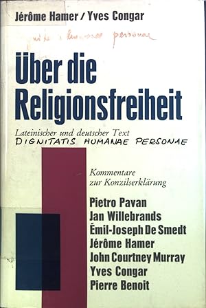 Seller image for Die Konzilserklrung ber die Religionsfreiheit : Latein. u. dt. Text. for sale by books4less (Versandantiquariat Petra Gros GmbH & Co. KG)