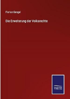 Immagine del venditore per Die Erweiterung der Volksrechte venduto da AHA-BUCH GmbH