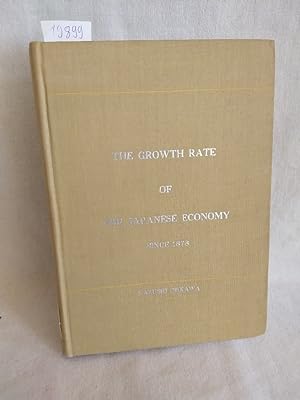Bild des Verkufers fr The Growth Rate of the japanese Economy since 1878. zum Verkauf von Versandantiquariat Waffel-Schrder