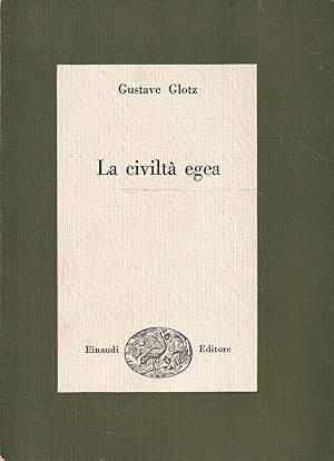 La civiltà egea di Gustave Glotz