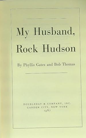 Immagine del venditore per My husband, Rock Hudson venduto da Librodifaccia