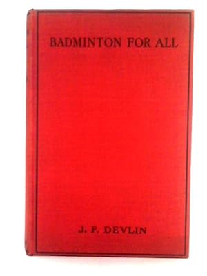 Bild des Verkufers fr Badminton For All zum Verkauf von World of Rare Books