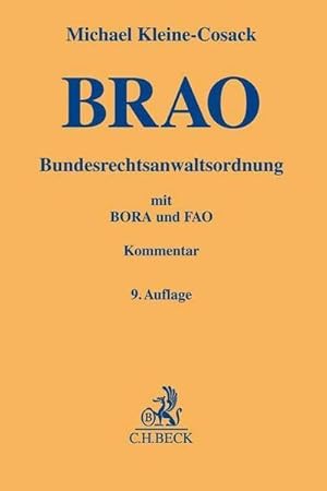 Bild des Verkufers fr Bundesrechtsanwaltsordnung : mit Berufs- und Fachanwaltsordnung zum Verkauf von AHA-BUCH GmbH