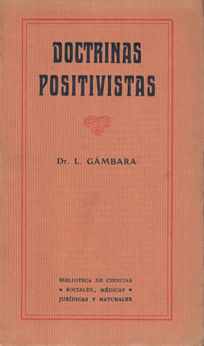 Seller image for Doctrinas positivistas for sale by Librera Cajn Desastre