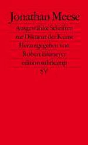 Seller image for Ausgewhlte Schriften zur Diktatur der Kunst for sale by Wegmann1855