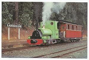 Puffing Billy At Lakeside Train Postcard