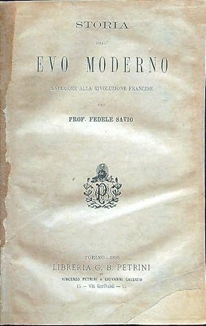 Seller image for Storia dell'evo moderno for sale by Librodifaccia