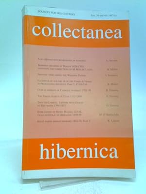 Bild des Verkufers fr Collectanea Hibernica Nos. 39 and 40 zum Verkauf von World of Rare Books