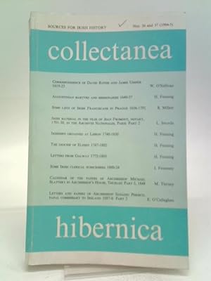 Bild des Verkufers fr Collectanea Hibernica Nos. 36 and 37 zum Verkauf von World of Rare Books