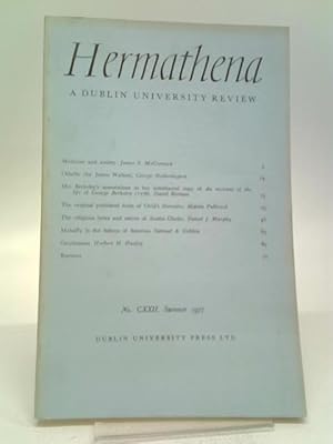 Seller image for Hermathena: A Dublin University Review No. CXXII for sale by World of Rare Books