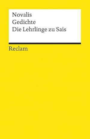 Seller image for Gedichte. Die Lehrlinge zu Sais for sale by Wegmann1855
