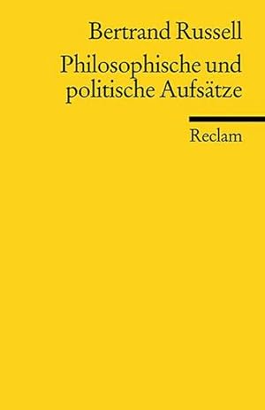 Imagen del vendedor de Philosophische und politische Aufstze a la venta por Wegmann1855