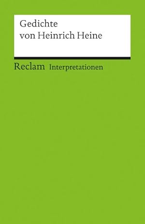 Bild des Verkufers fr Interpretationen: Gedichte von Heinrich Heine zum Verkauf von Wegmann1855