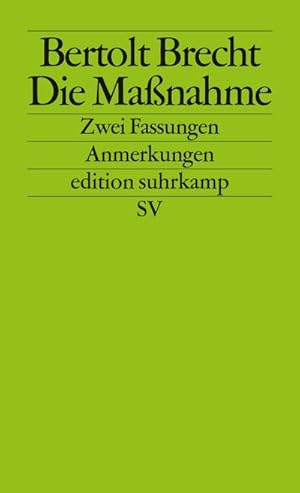 Seller image for Die Manahme. Zwei Fassungen for sale by Wegmann1855