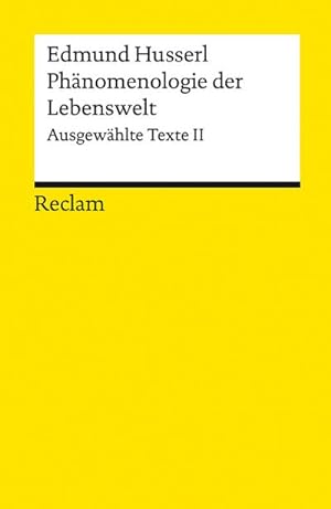 Image du vendeur pour Phnomenologie der Lebenswelt mis en vente par Wegmann1855