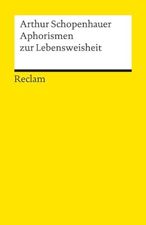 Seller image for Aphorismen zur Lebensweisheit for sale by Wegmann1855