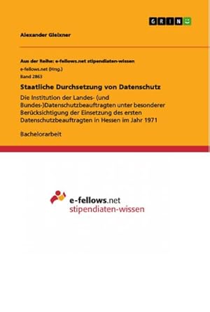 Image du vendeur pour Staatliche Durchsetzung von Datenschutz mis en vente par Wegmann1855