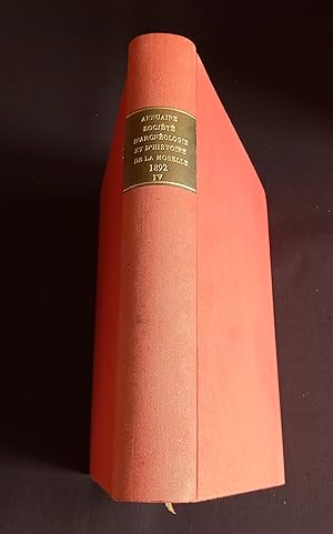 Jahrbuch der Gesellschaft für Lothringische Geschichte und Altertumskunde - 2 tomes 1892