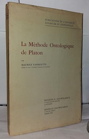 Seller image for La mthode ontologique de Platon for sale by Librairie Albert-Etienne