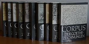 Imagen del vendedor de Corpus der Goethezeichnungen. (Goethes Sammlungen zur Kunst, Literatur und Naturwissenschaft). Bd. 1-3, 4a, 4b, 5a, 5b, 6a, 6b, 7. a la venta por Auceps-Antiquariat Sebastian Vogler