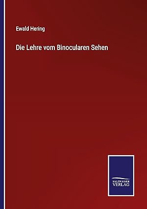 Seller image for Die Lehre vom Binocularen Sehen for sale by moluna