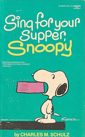 Sing for your Supper, Snoopy