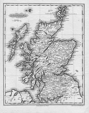 1834 Historical Copper engraved Map of SCOTLAND