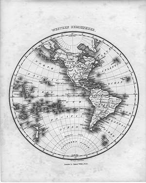 1834 Historical Copper engraved Map of THE WESTERN HEMISPHERE