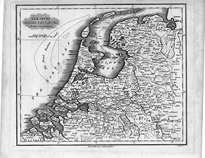 1834 Historical Copper engraved Map of THE SEVEN UNITED PROVINCES WITH DEPENDENCIES including Zee...