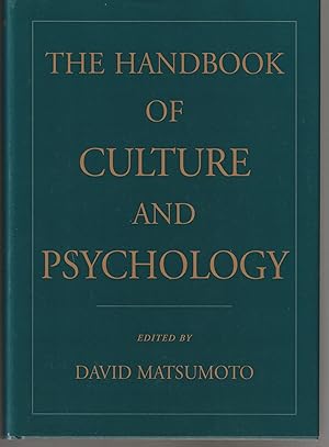 Seller image for The Handbook of Culture and Psychology for sale by Brenner's Collectable Books ABAA, IOBA