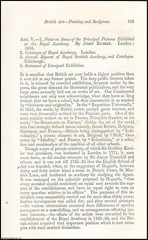 Imagen del vendedor de British Art : Painting & Sculpture. An uncommon original article from the North British Review, 1858. a la venta por Cosmo Books