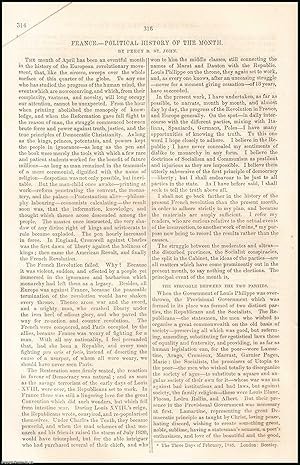 Seller image for France : Political History of April. An original article from Tait's Edinburgh Magazine, 1848. for sale by Cosmo Books