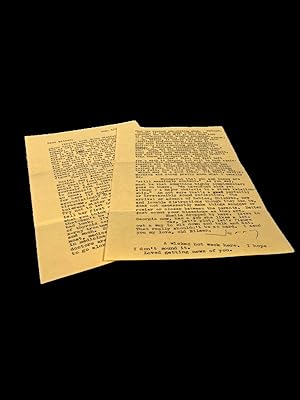 Seller image for J.D. Salinger Letter Signed on Relationships and his Continued Writing After His Last Publication for sale by Max Rambod Inc