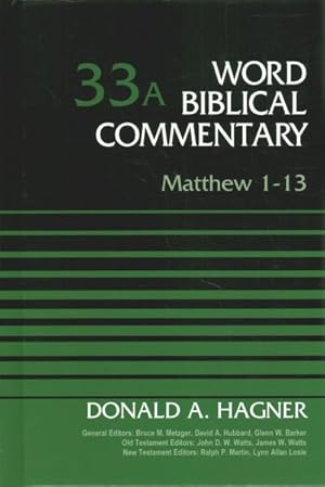 Image du vendeur pour Matthew 1-13 mis en vente par GreatBookPrices