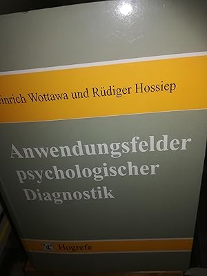 Bild des Verkufers fr Anwendungsfelder psychologischer Diagnostik zum Verkauf von Verlag Robert Richter