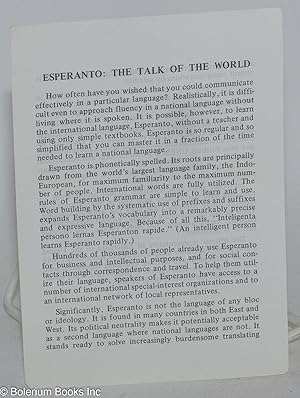 Esperanto: the talk of the world