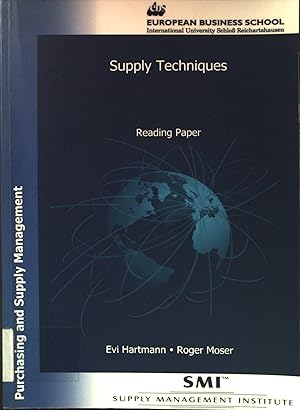 Bild des Verkufers fr Supply techniques: Reading paper from the Supply Management Institute's series Purchasing and supply management European Business School, International University Schlo Reichartshausen zum Verkauf von books4less (Versandantiquariat Petra Gros GmbH & Co. KG)