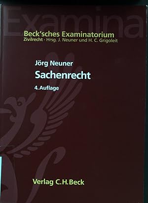 Bild des Verkufers fr Beck'sches Examinatorium Zivilrecht: Sachenrecht zum Verkauf von books4less (Versandantiquariat Petra Gros GmbH & Co. KG)