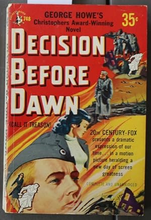 Seller image for Decision Before Dawn (Call it Treason; Movie Tie-In Starring = Richard Basehart, Gary Merrill, Oskar Werner ) (Pocket 748) for sale by Comic World