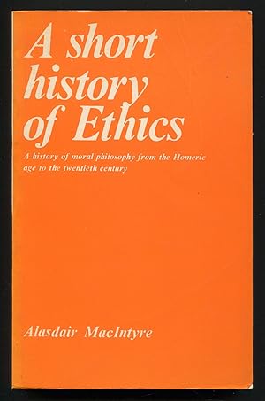 Bild des Verkufers fr A Short History of Ethics zum Verkauf von Between the Covers-Rare Books, Inc. ABAA