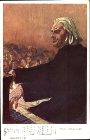 Bild des Verkufers fr Knstler Ansichtskarte / Postkarte Friedrich, Komponist Franz Liszt, Liszt Ferencz, Portrait - BKWI 909 4 zum Verkauf von akpool GmbH