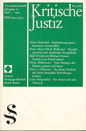 Kritische Justiz ; Heft 1. Jahrgang 16.