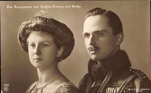 Ansichtskarte / Postkarte Carl Eduard von Sachsen Coburg Gotha, Herzogspaar, NPG 5050