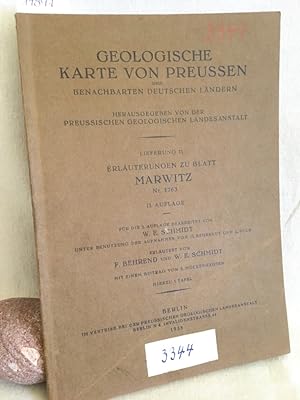 Geologische Karte von Preussen und benachbarten Ländern: Erläuterung zu Blatt Marwitz. (= Lieferu...