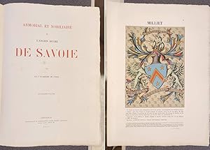 Imagen del vendedor de Armorial et Nobiliaire de l'Ancien Duch de Savoie (Tome IV - Complet en 31 livraisons telles que parues) a la venta por Le Beau Livre